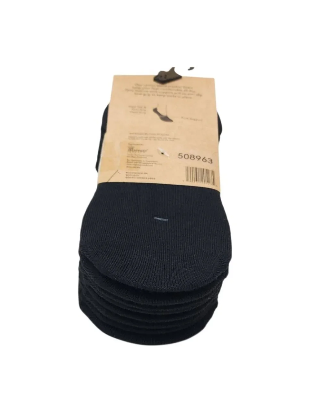 Born Cotton Blend Sneaker Liners Socks Womens Shoe Size 4-10 Anti-Slip Heel Grip
